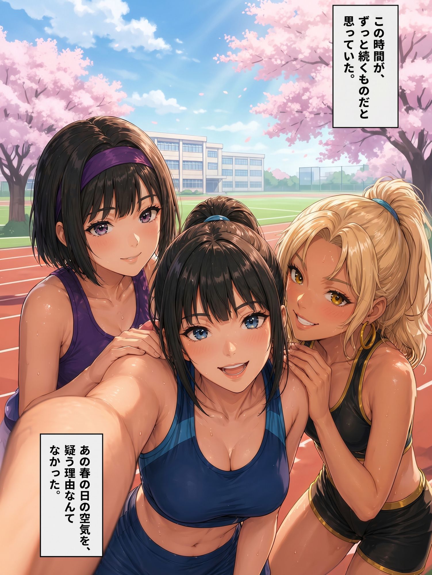 【陸上実妹3姉妹NTRシリーズ】 ハゲ山コーチの毒牙 Vol.1〜3セット 2枚目