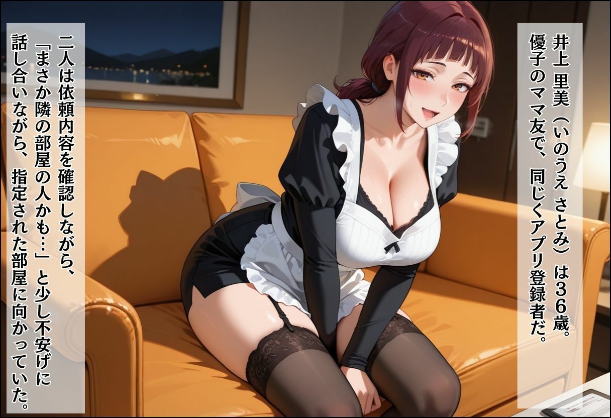 家事代行アプリで人妻をコスプレ奉仕させる話 〜隣人妻メイド奉仕編〜 画像3