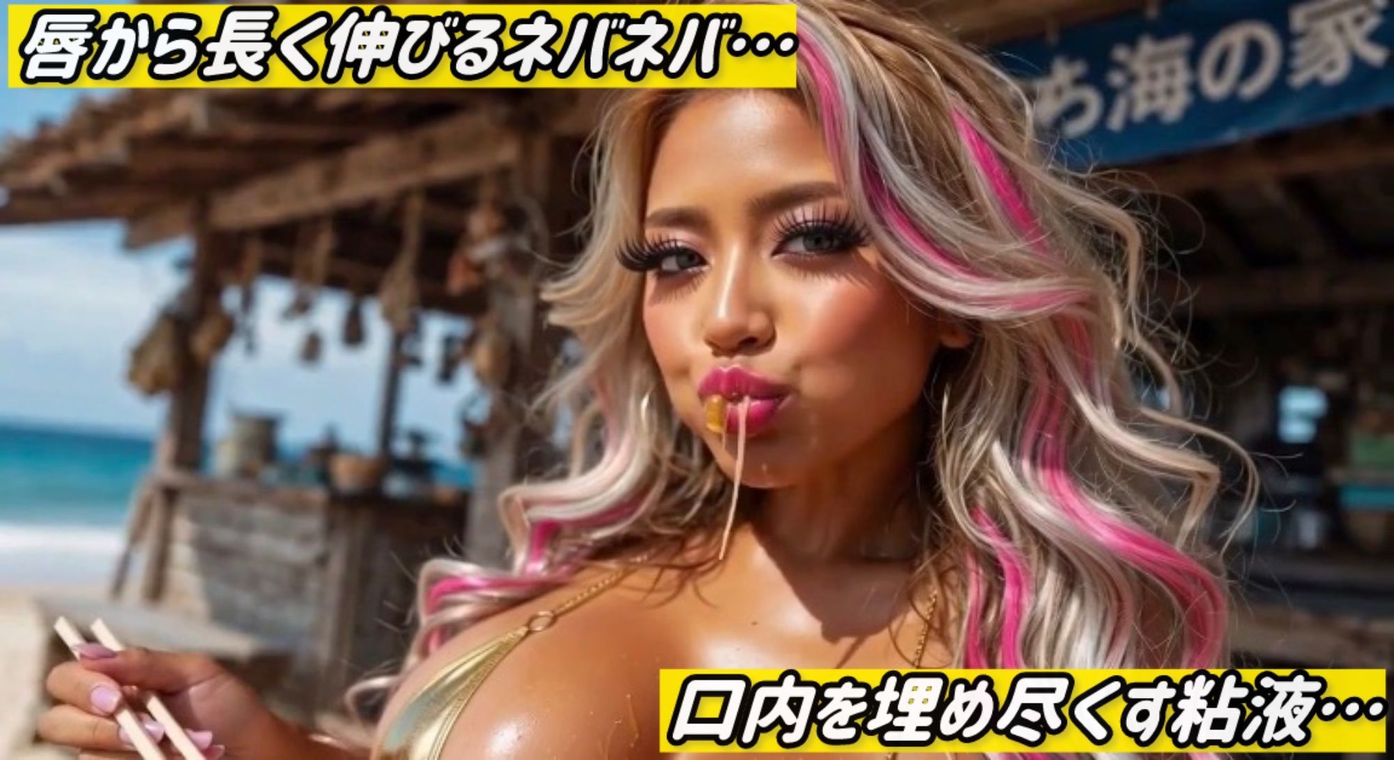 ギャルだらけの納豆早食い大会〜ネバネバ糸引き口元鑑賞＆シャワー室盗撮おまけ付き〜 画像2