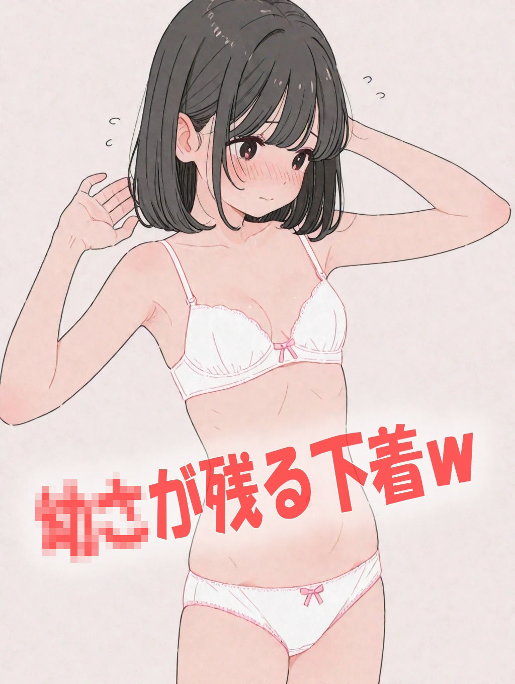 貧乳メス〇キの下着姿集！イラスト300枚 サンプル画像 3