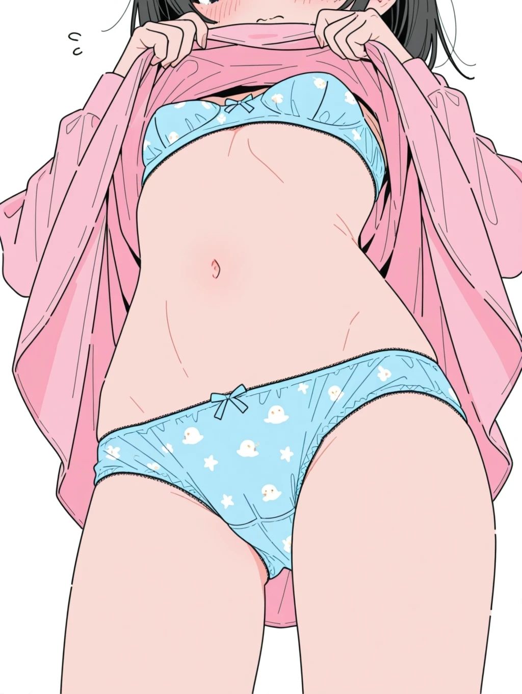 貧乳メス〇キの下着姿集！イラスト300枚 サンプル画像 8