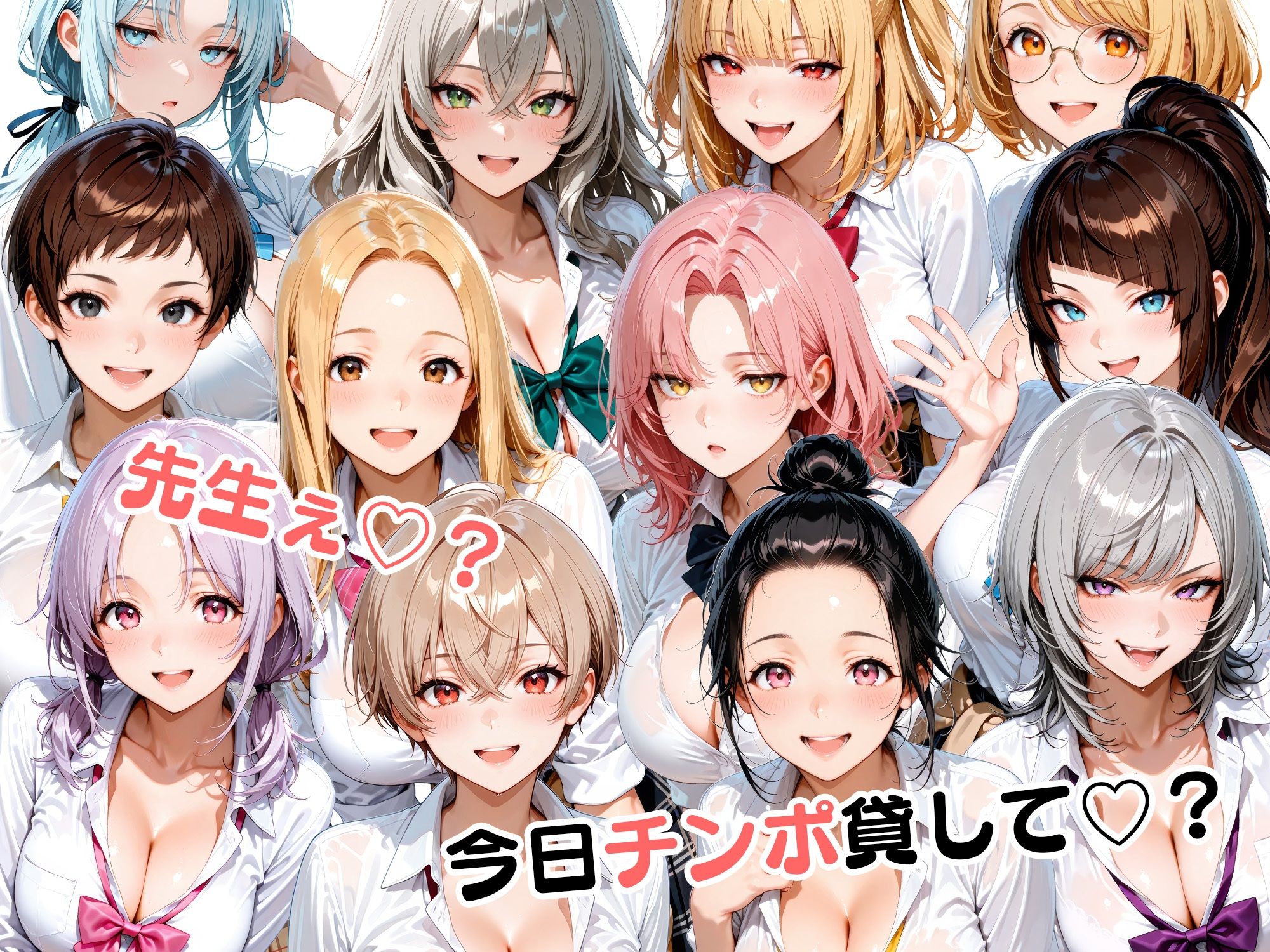 【エロ漫画】12人の生意気なギャル生徒に都合のいいチンポとして扱われる日々10