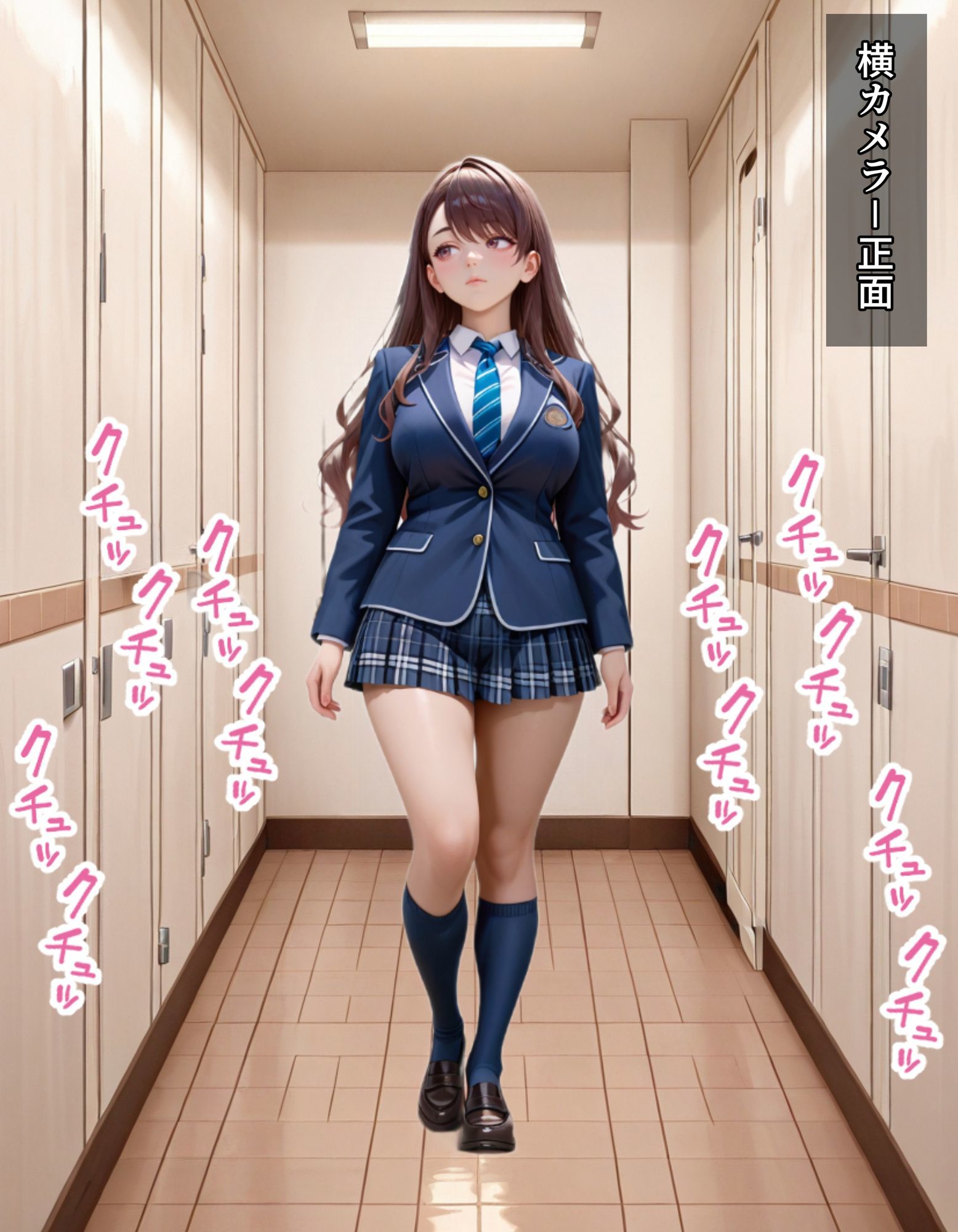 女子校トイレ お嬢様編 のぞきフェチ特化 アニメ調JK特集-厳選500枚を撮影- サンプル画像 9