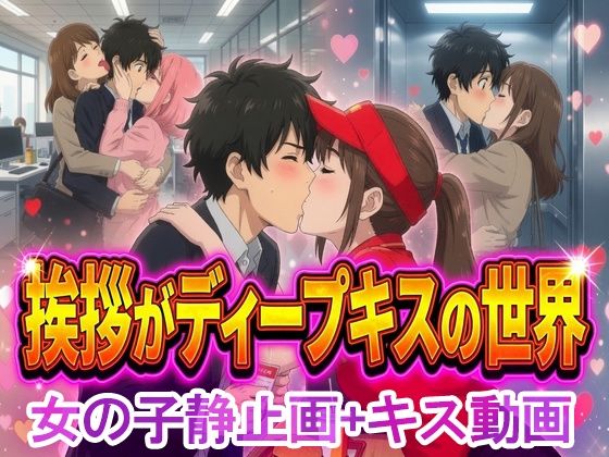 挨拶がディープキスの世界【女の子静止画＋キス動画】