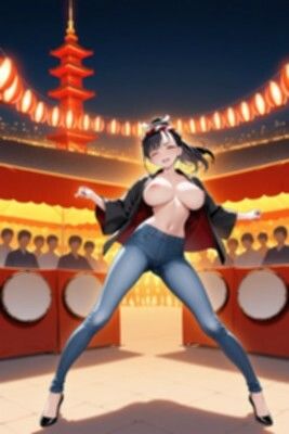 ★SEX有★【裸ジーンズ女子14】裸ジーンズ女子と夏祭り サンプル4