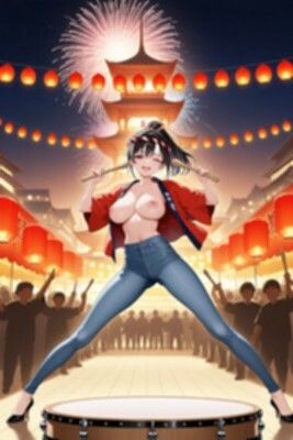 ★SEX有★【裸ジーンズ女子14】裸ジーンズ女子と夏祭り サンプル7
