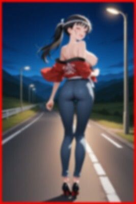 ★SEX有★【裸ジーンズ女子14】裸ジーンズ女子と夏祭り サンプル8