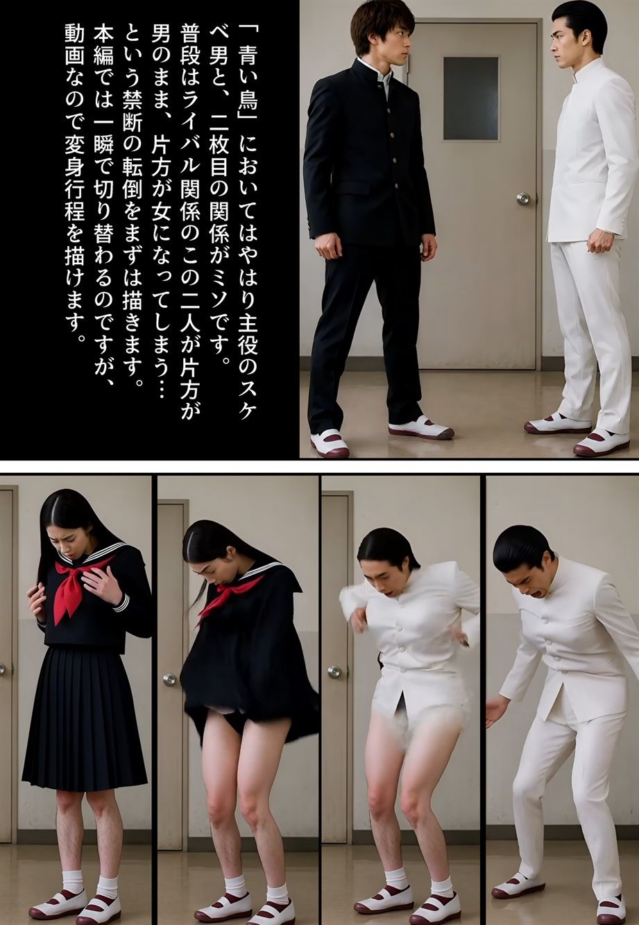 【画集】「性転換学園  触るだけで性別逆転！？」制作秘話のサンプル画像2