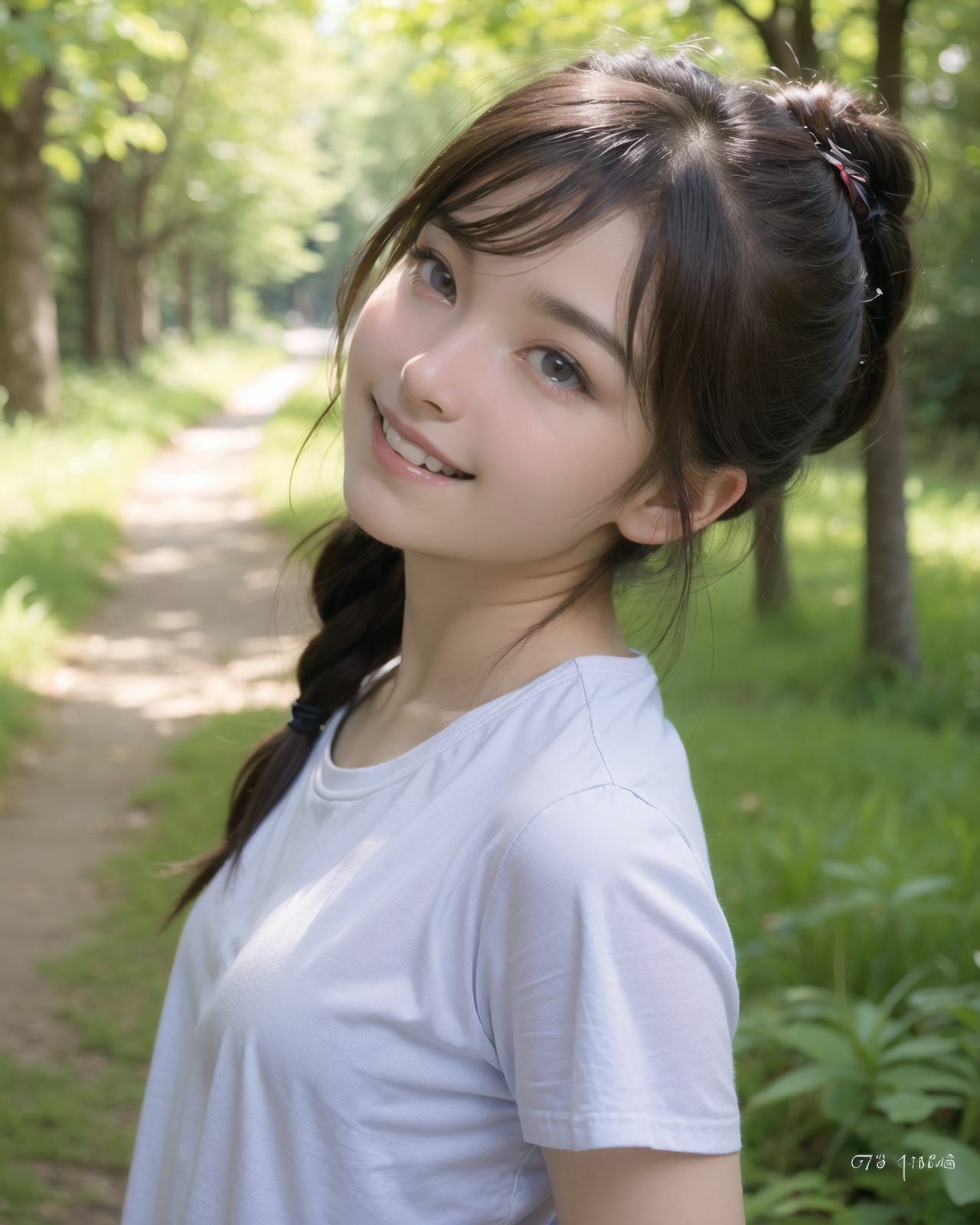 AI美少女写真集 素顔の RUNA - （2） 〜光に揺れる透明な笑顔〜 画像1