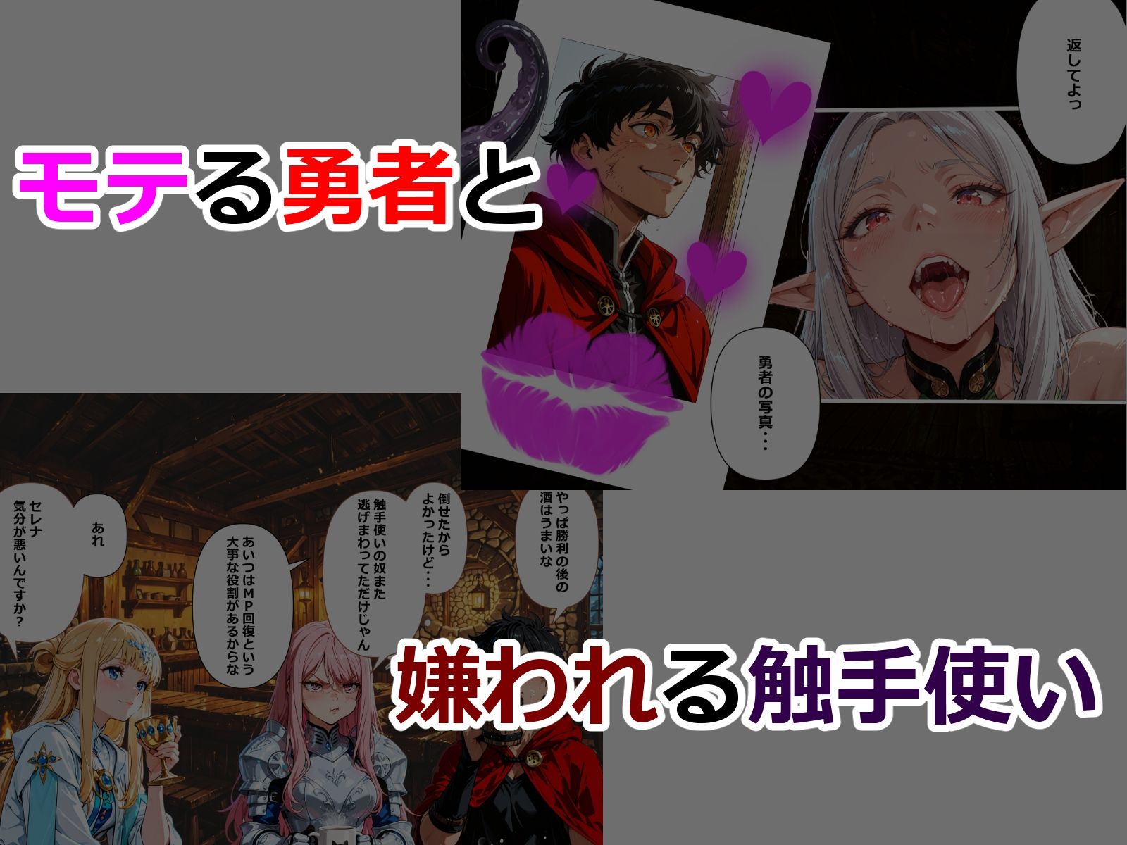 最強勇者の俺が最弱触手使いにパーティ全員寝取られるのサンプル画像2