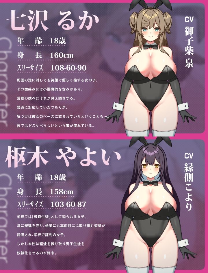 【ぬるぬる60FPS Live2D動画＆乳首責め90分音声作品付き】乱れた風紀はバニーガールJKが正します！ 〜反省は中出し射精のあとで〜 【KU100】 画像2