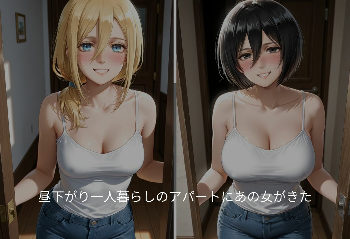 ミカサ  ヒストリアの吹き出す母乳 2枚目