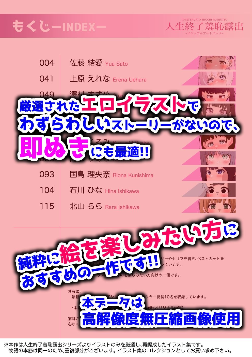 人生終了羞恥露出〜ビジュアルアートブック〜 画像3