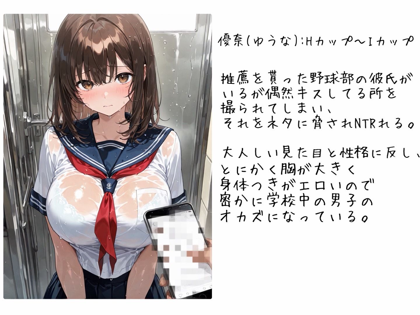 大人しいのに学校一エロい身体の子がNTRれた件。 サンプル画像 11