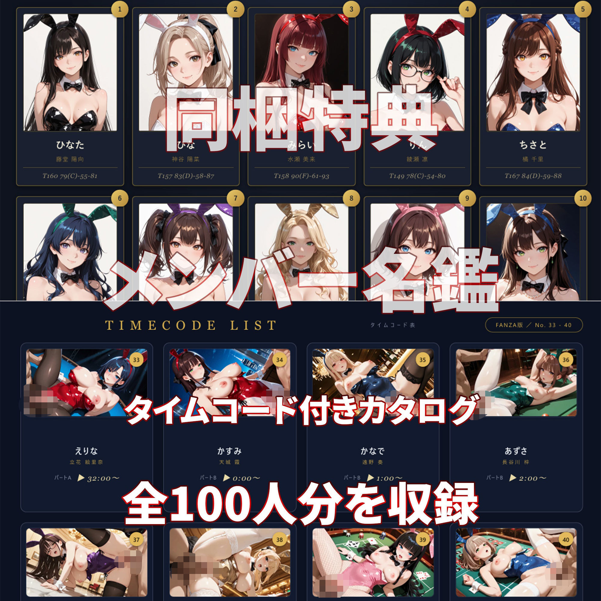 【4K高画質】バニーJKと中出しセックス 美少女だらけの連続絶頂生ハメ100連発 【100分】 画像6