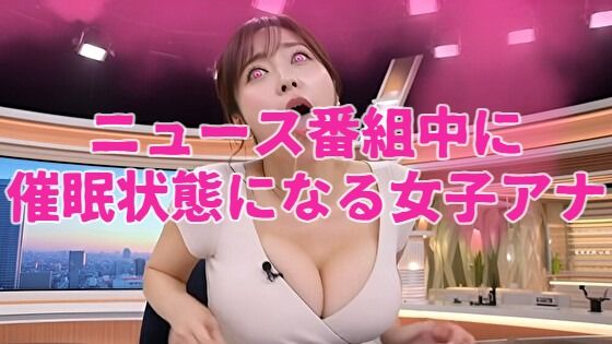 ニュース番組中に催●状態になる女子アナ 画像1