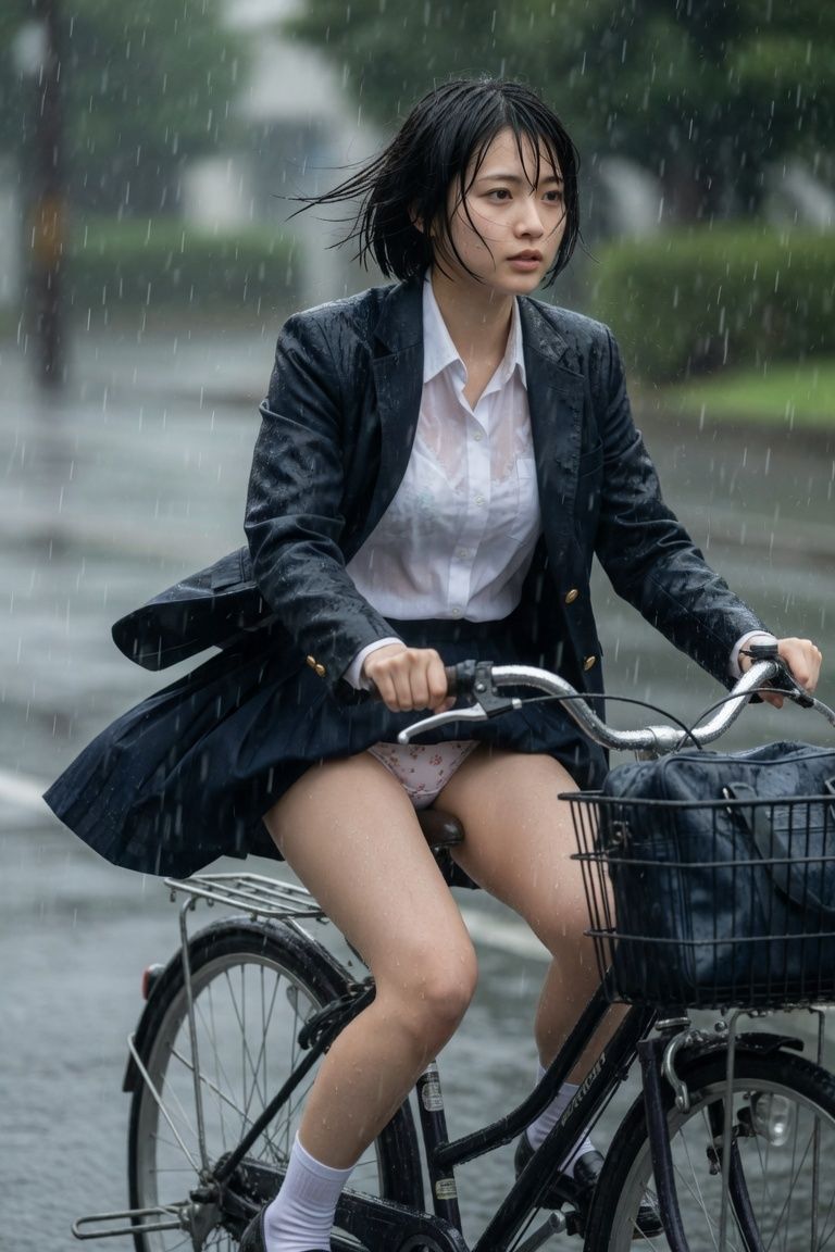 真夏の濡れ透け女子学生 サンプル画像 7
