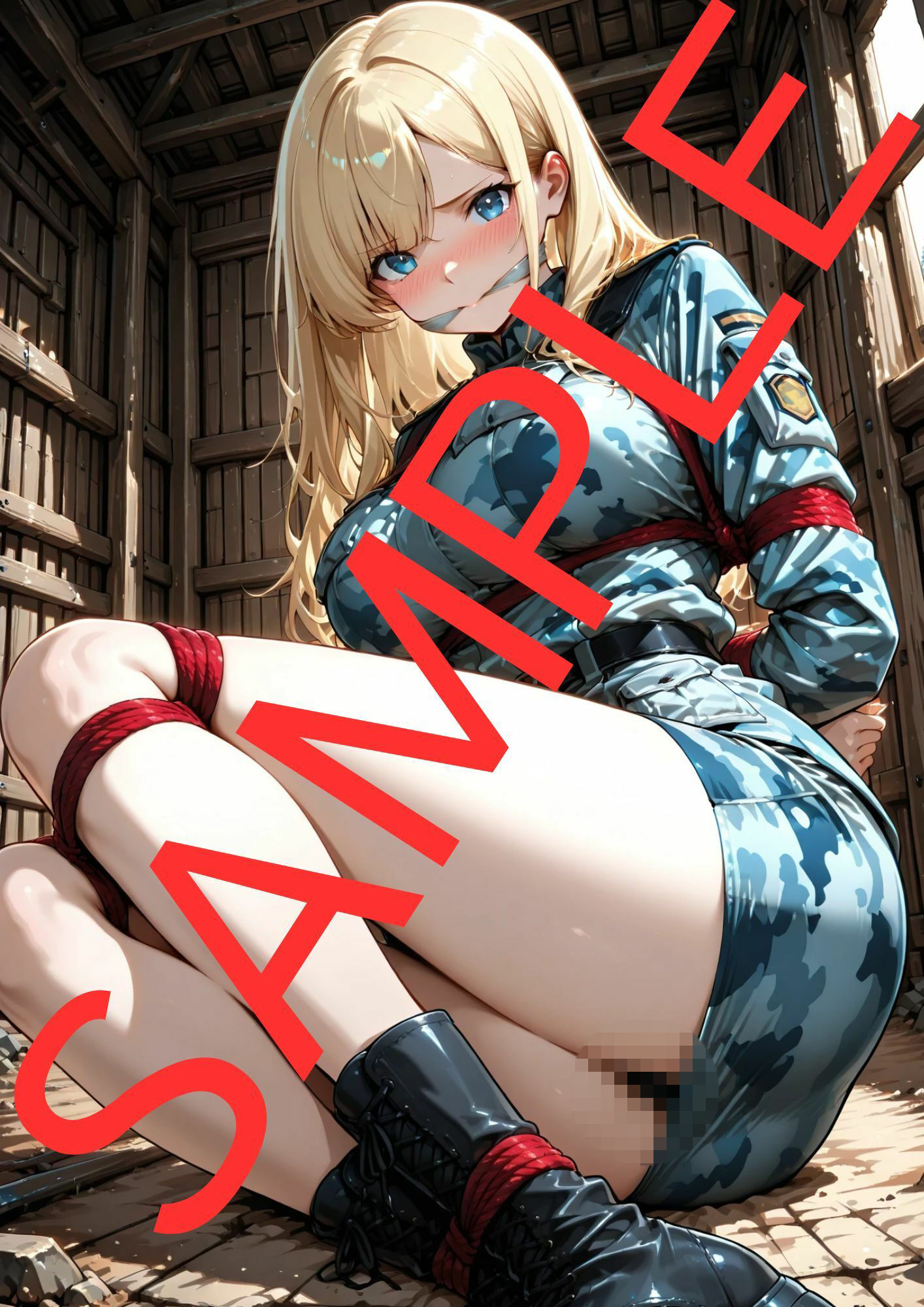 高貴なる女将校が堕ちた、終わらない拘束 画像4