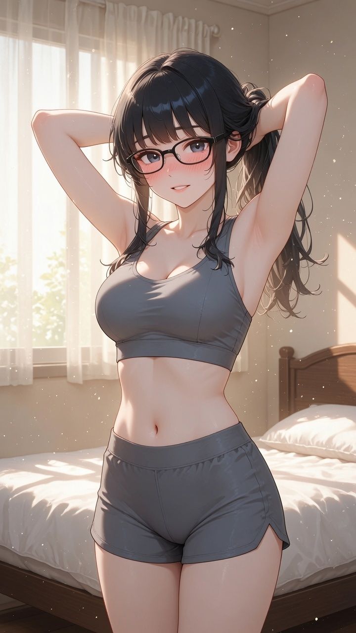【メガネ女子×6種の下着】 普段は見せない彼女の無防備な着替え30P 3枚目
