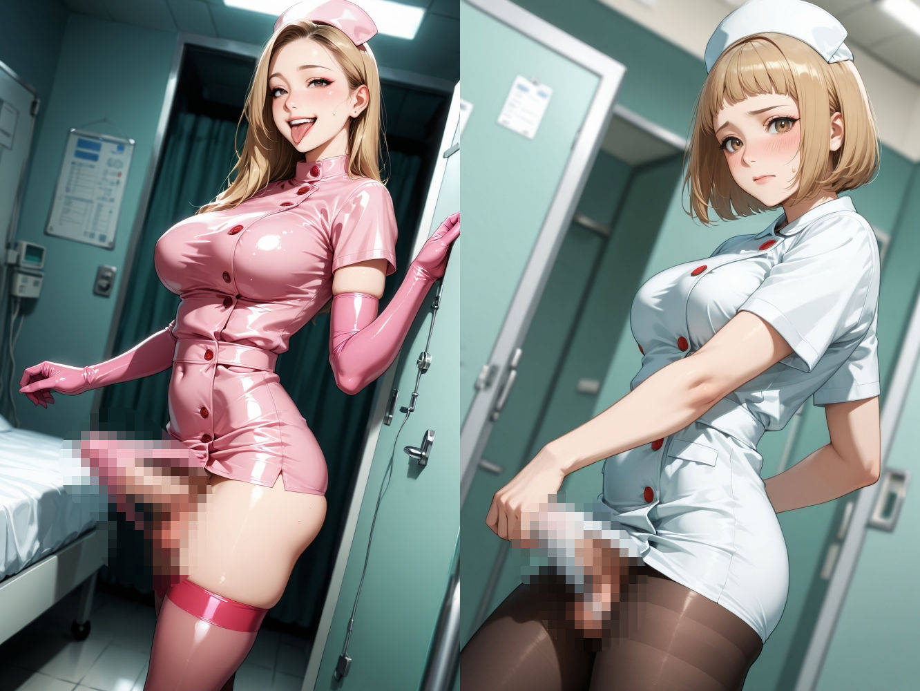 限界ドスケベふたなりナース 画像2