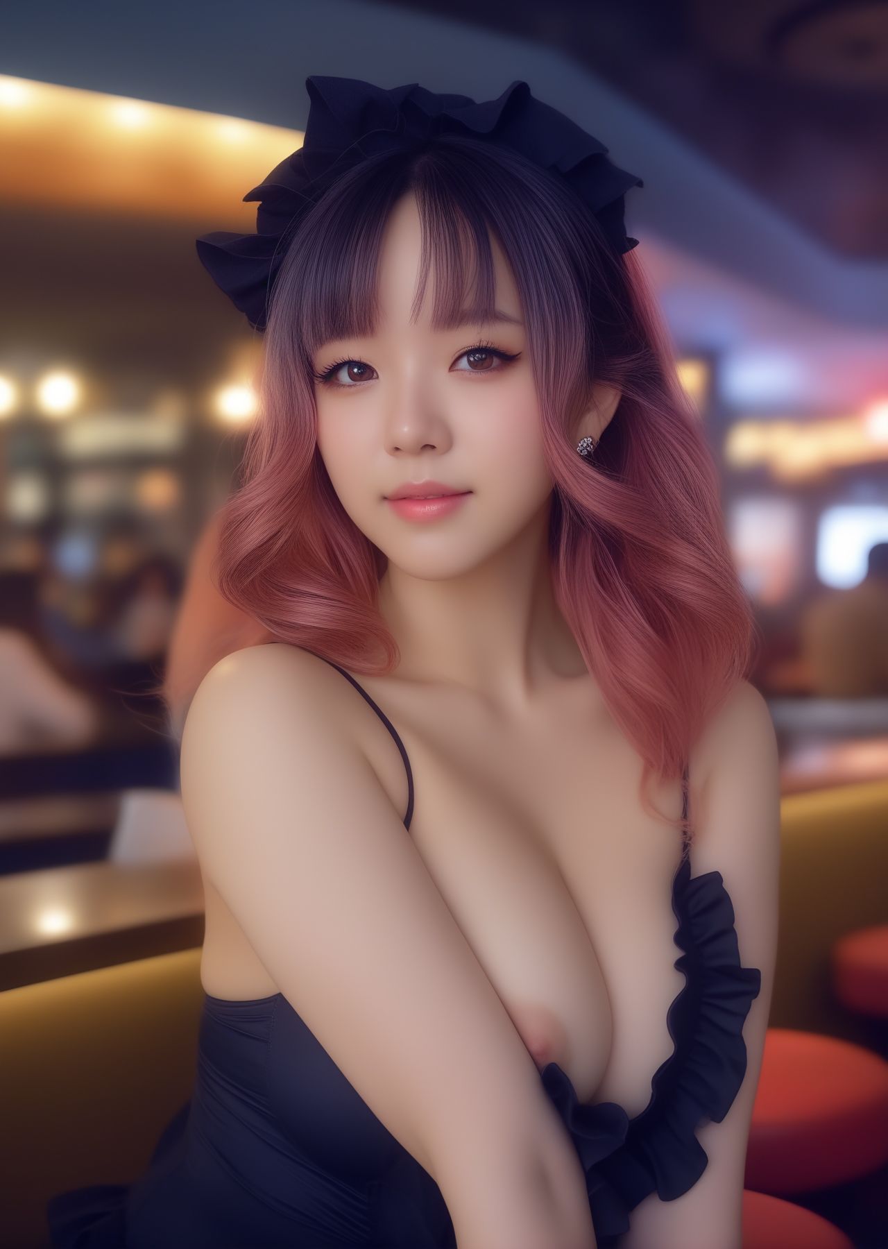 【423枚+おまけ動画】〜食べ放題ガールズバー〜 Dolls AI美女ヌード写真集 Vol.81 画像1
