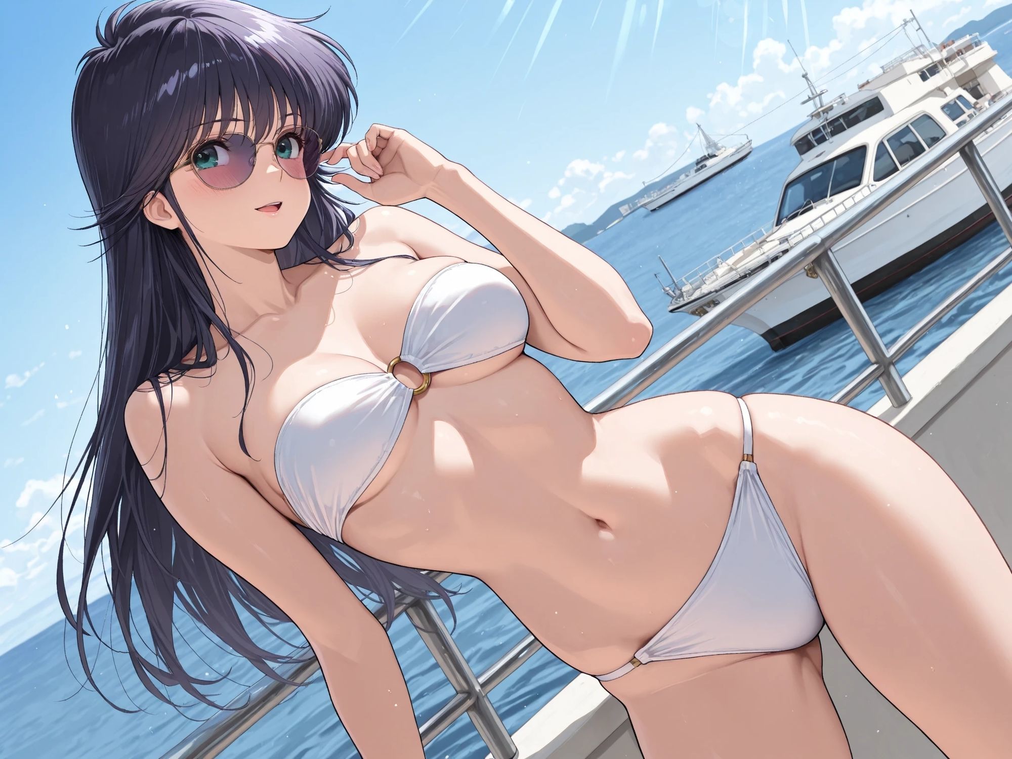 AIイラストCG集136 鮎〇まどか ― 潮風に抱かれて ―4