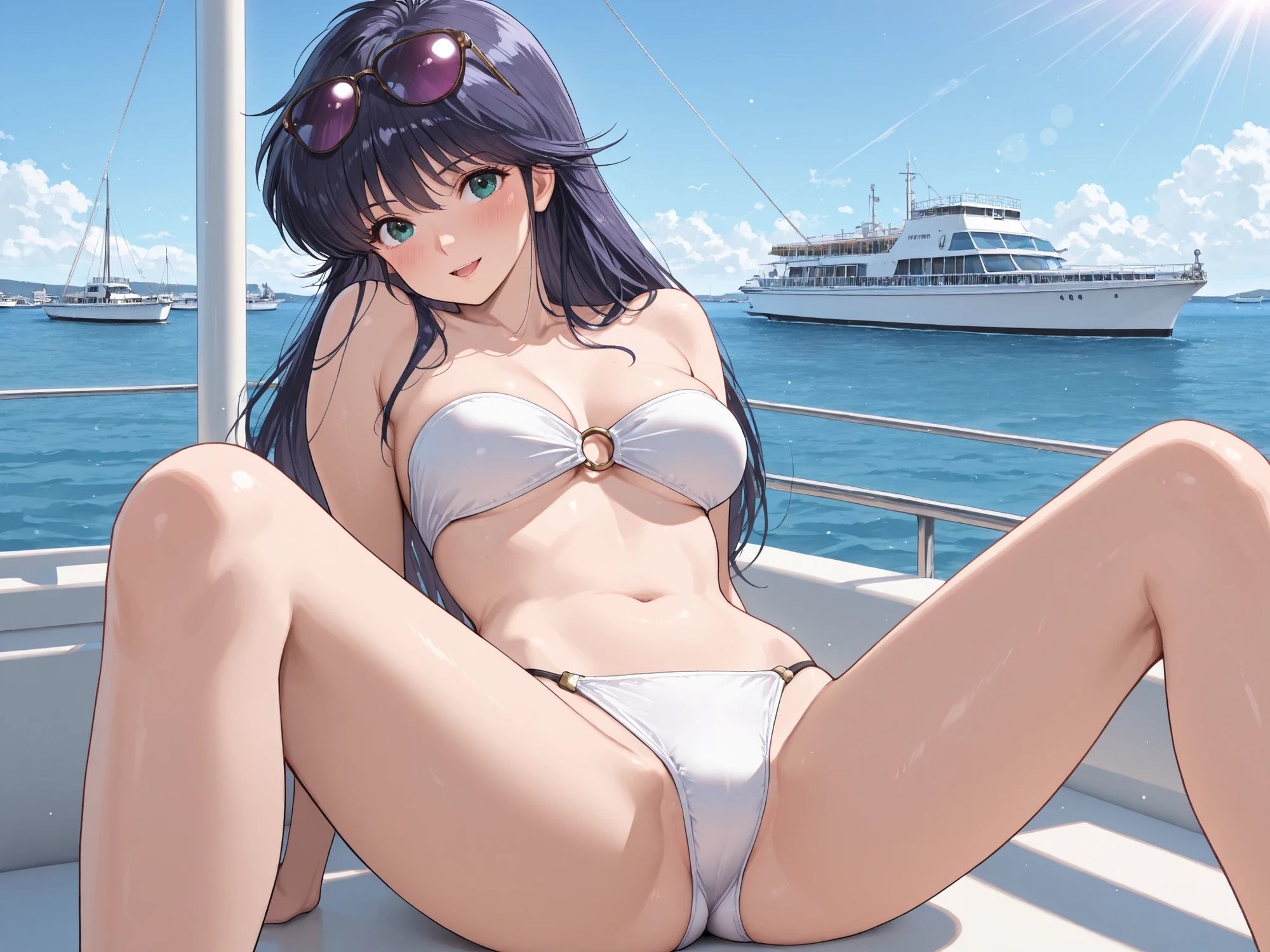 AIイラストCG集136 鮎〇まどか ― 潮風に抱かれて ―5