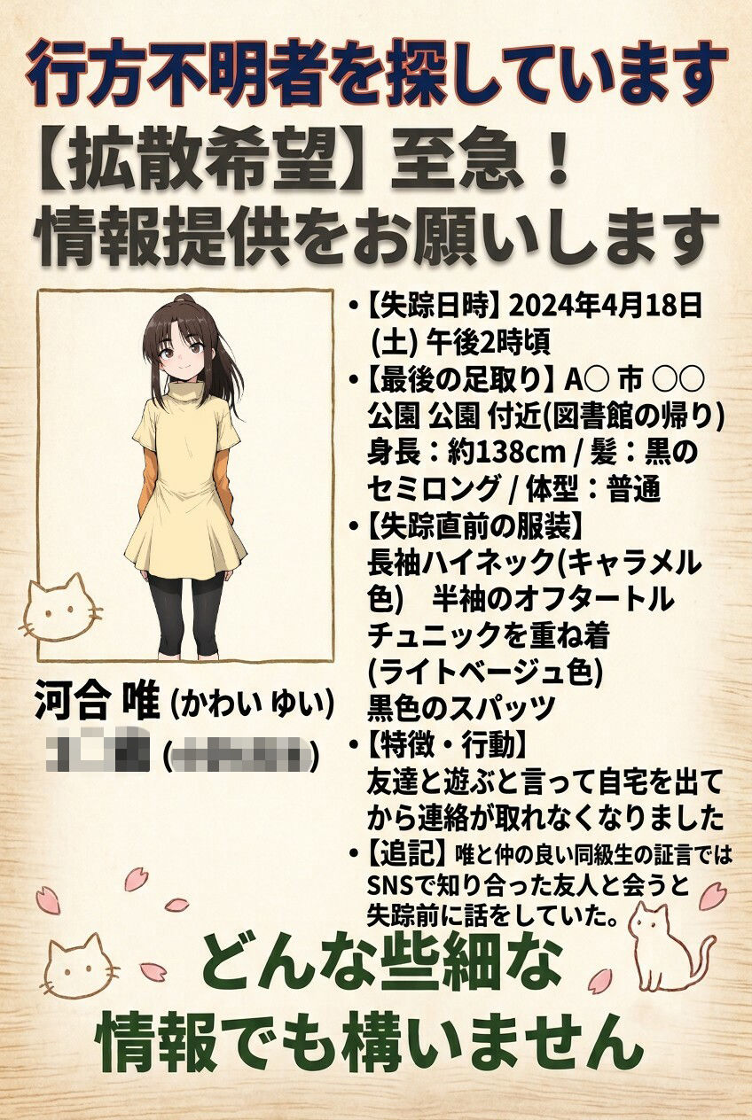 戻らない日常・行方不明編 サンプル画像 3