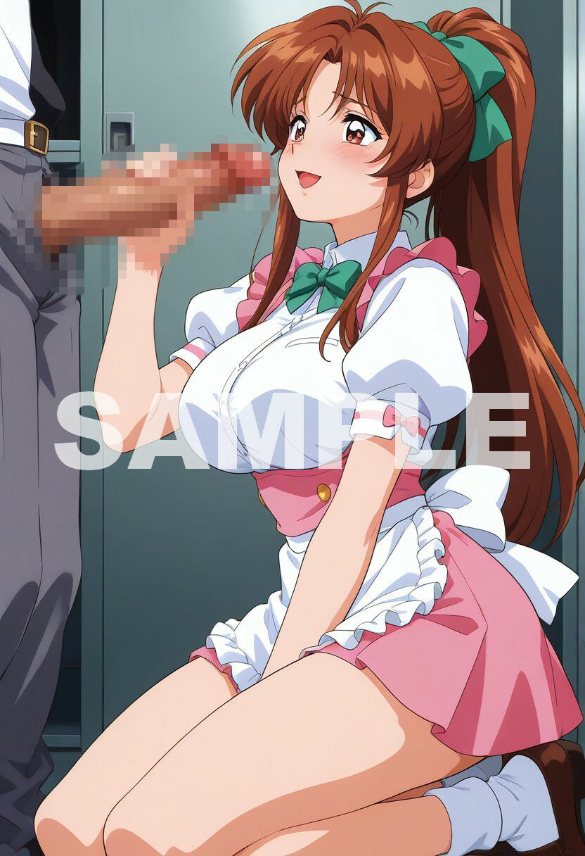 巨乳ポニーテールの看板娘が閉店後に店長と！？ 画像2