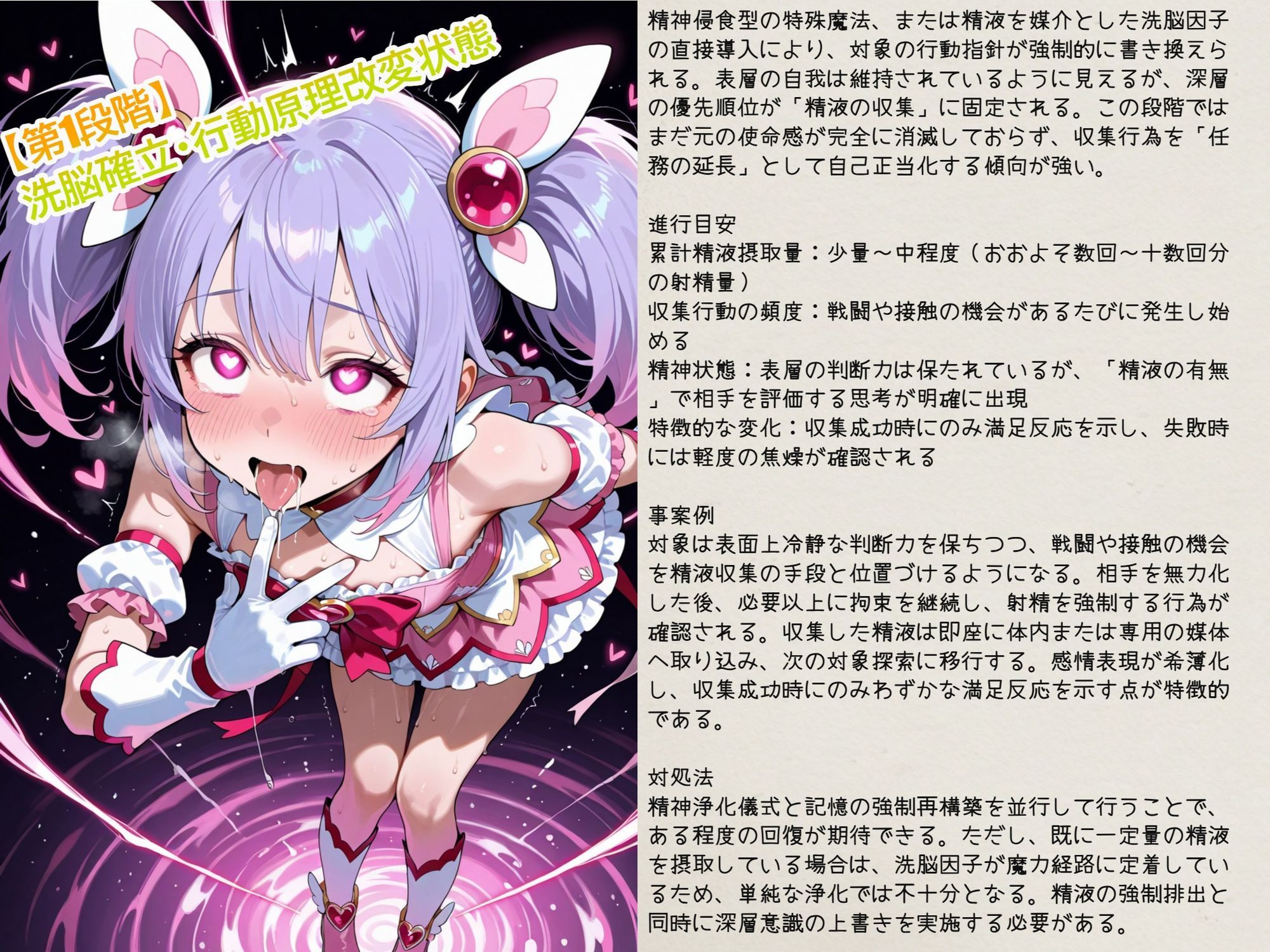 精液で淫魔に変わる魔法少女〜魔法少女の精液依存記録 画像1