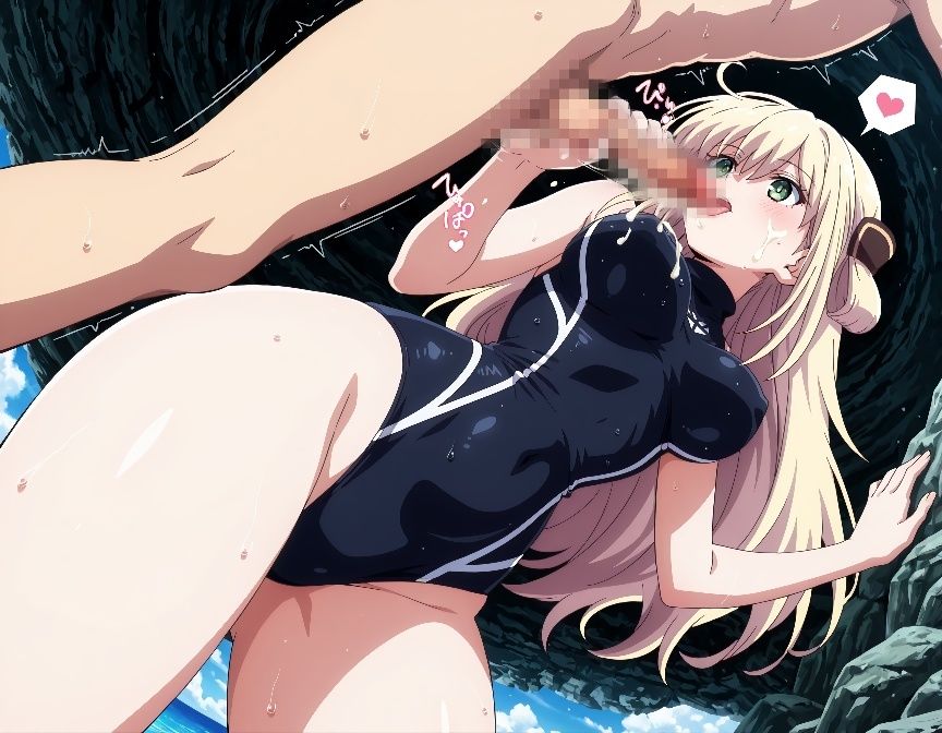 水着でおねショタ 「遊戯王 閃刀姫-レイ」 サンプル画像 4