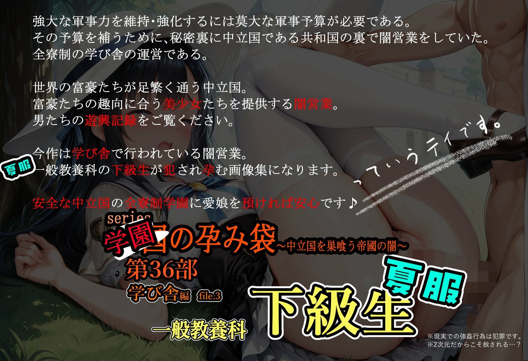 学園の孕み袋  〜中立国を巣喰う帝國の闇〜  第36部   学び舎編 File.3  一般教養科  夏服  下級生