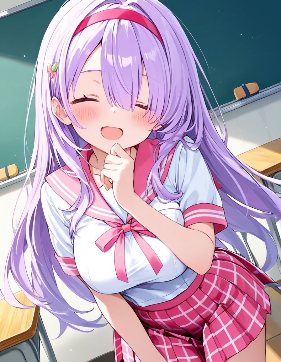 どこでもセックスするのが当たり前になっちゃった世界 ピンクセーラー服 編 画像1