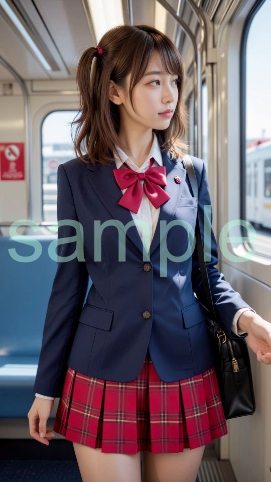 お触り痴〇電車 制服編 画像1