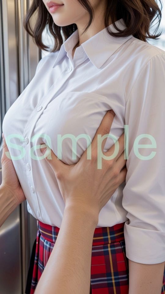 お触り痴〇電車 制服編 画像2
