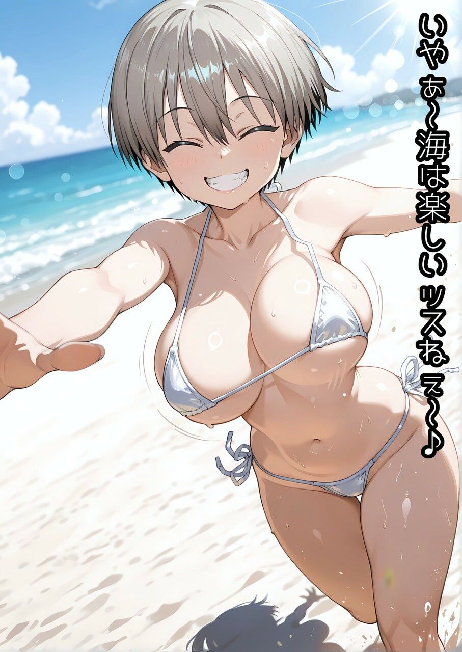 ［AIイラストCG］ 宇〇ちゃんと海でXXXしたい！ 画像1