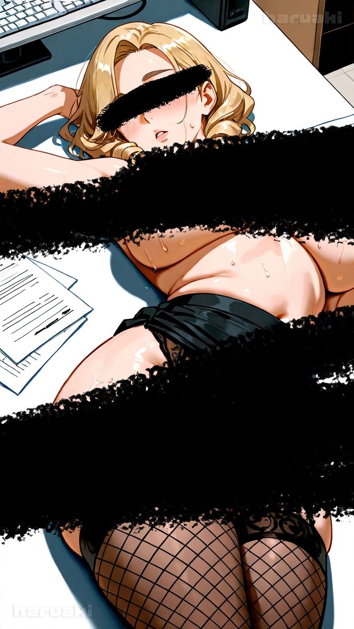 【AIアニメ巨乳美女写真集】Vol.17おっぱい性奉仕が大事なお仕事の金髪秘書森永さん 画像2