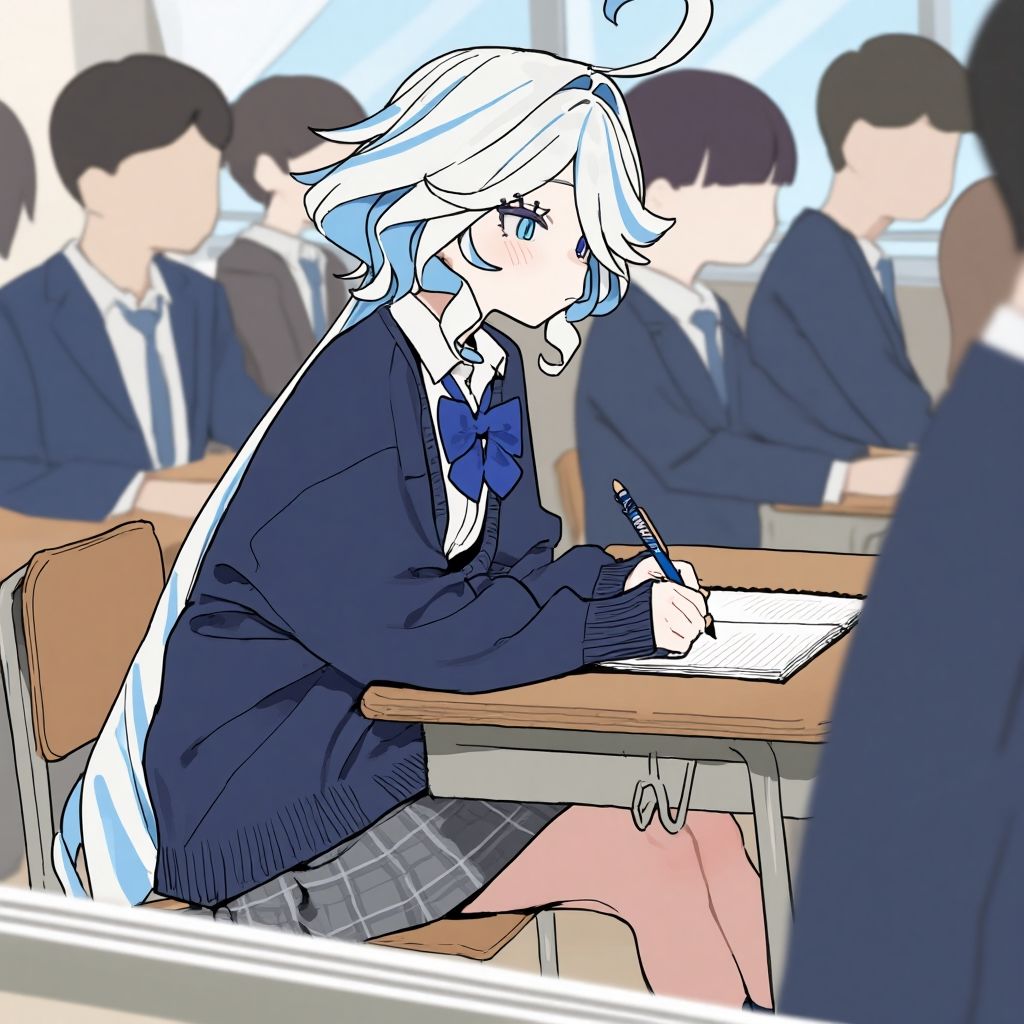 呼び出し中出しフリーナ学校編 画像1
