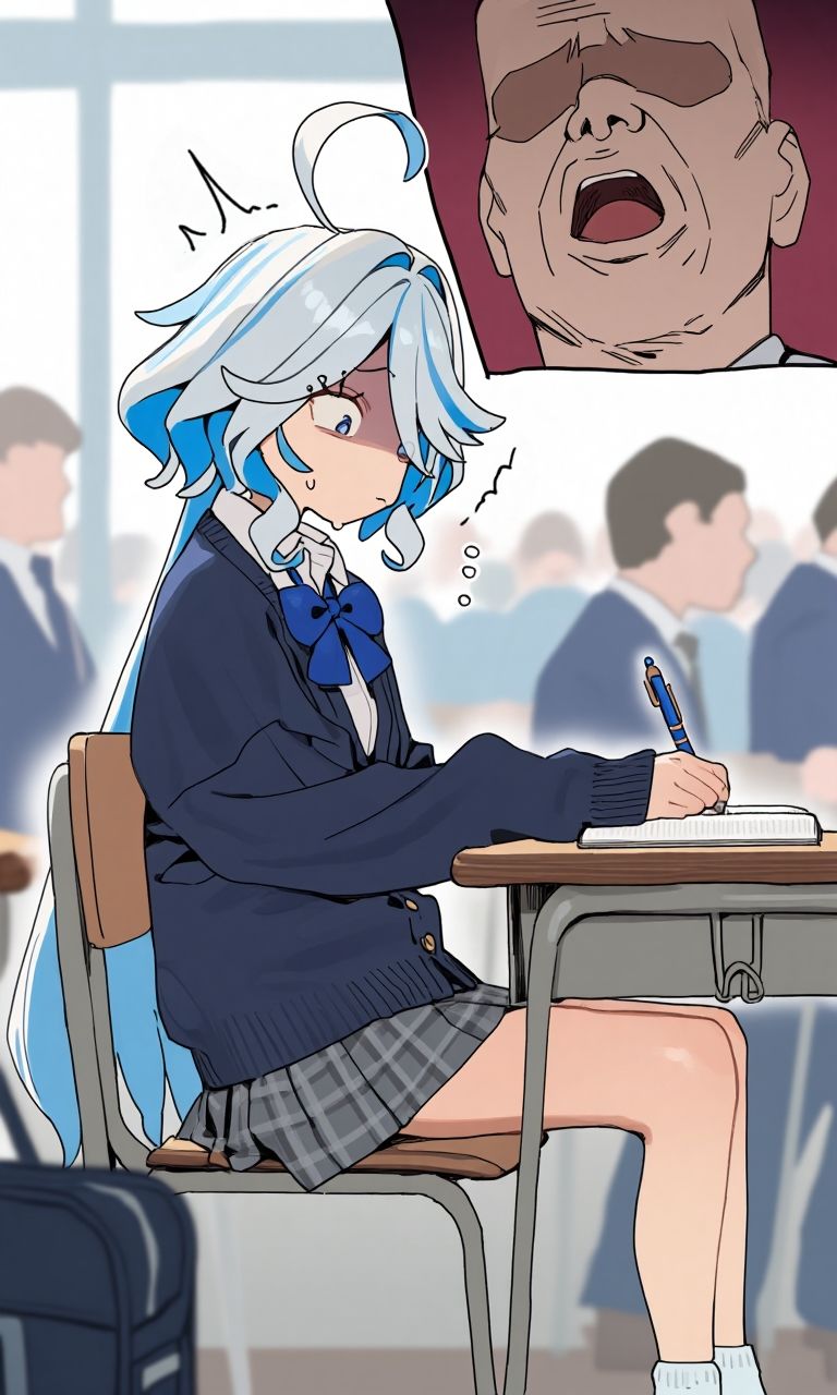 呼び出し中出しフリーナ学校編 画像2