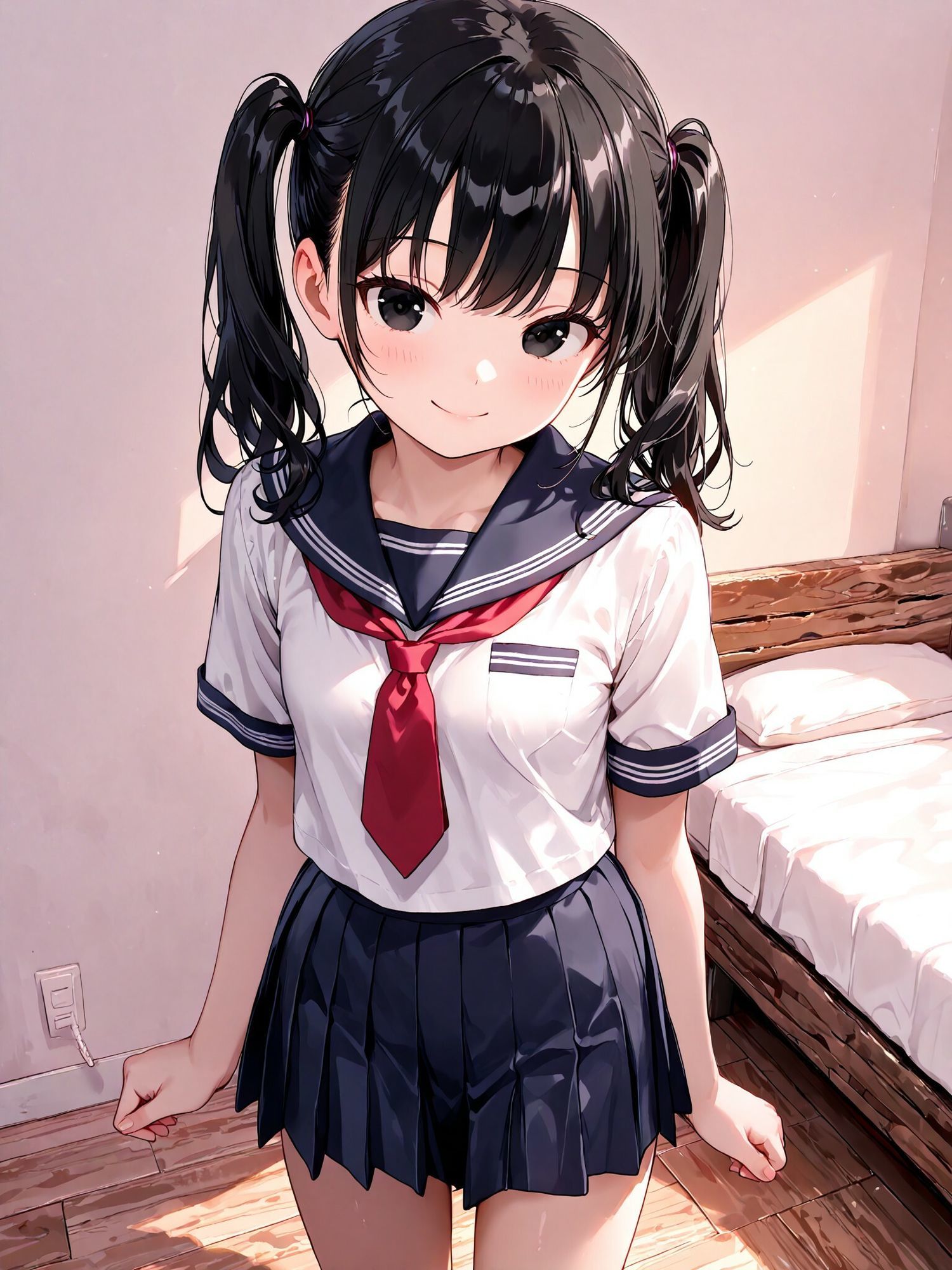 つるぺたちっぱいツインテール学生 動画付き サンプル画像 8