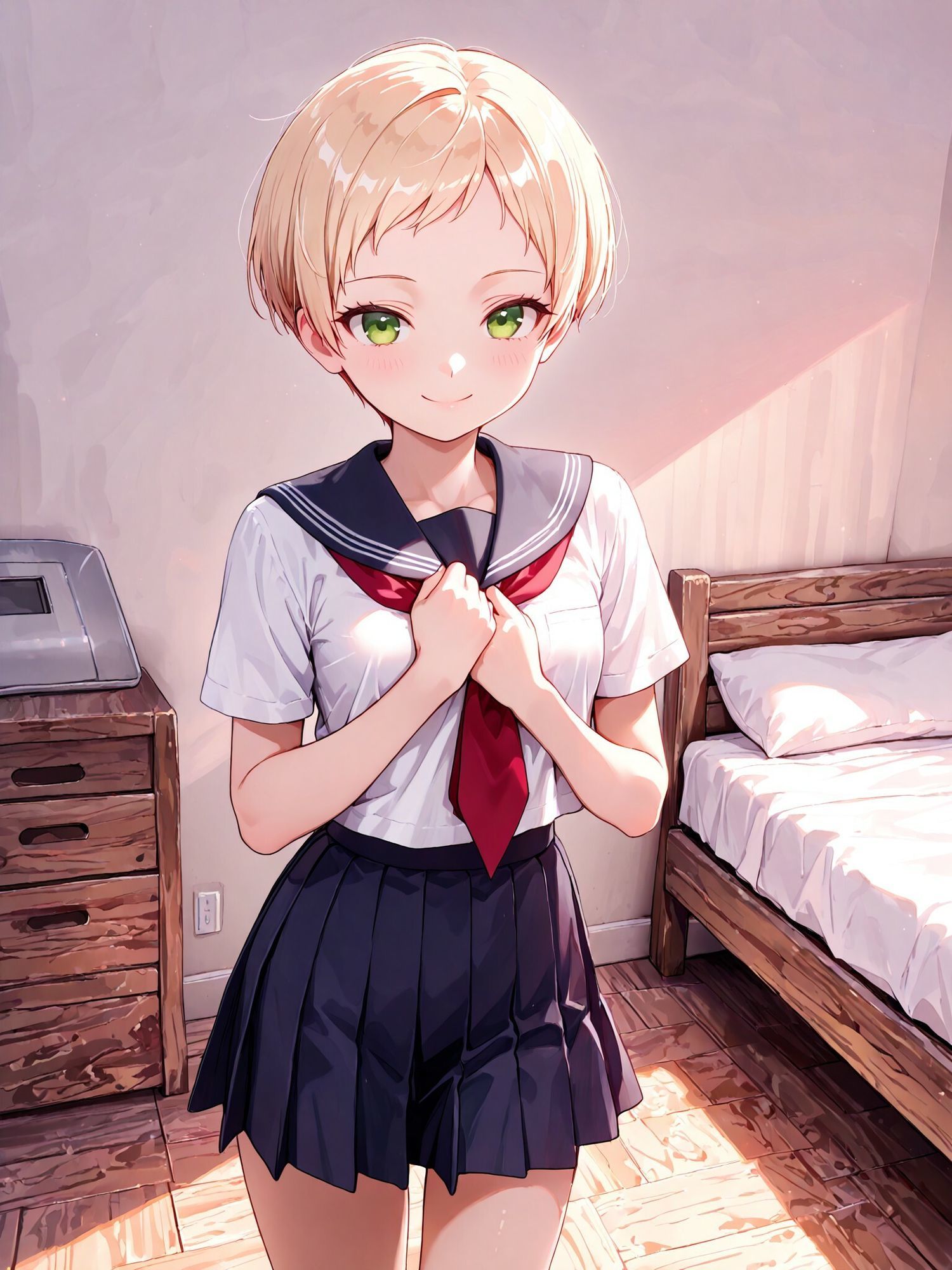 つるぺたちっぱいショートカット留学生 動画付 サンプル画像 4
