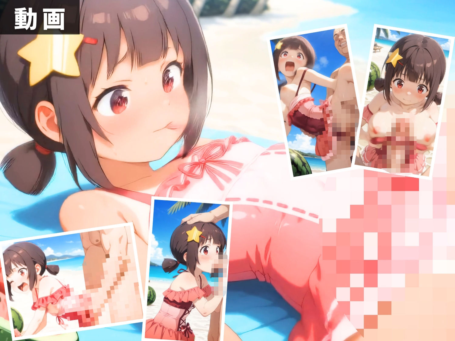 こ●素晴らしい世界に祝福を！ 〜異世界六人組全員集合！ 海で最高の集団祝福セックス〜 【セット作品】 画像7