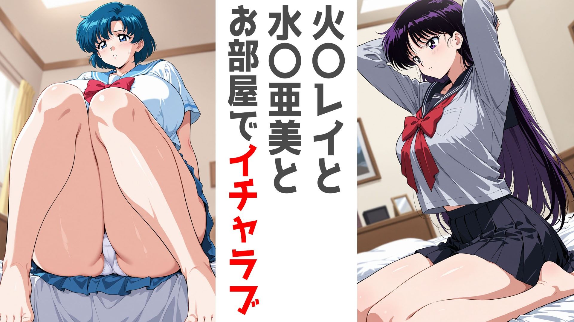 巨乳制服せんしとお部屋で。水○亜美編・火○レイ編 画像1