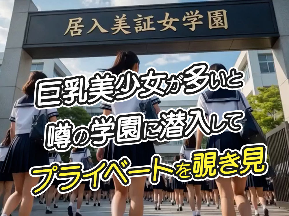 【4K 動画】巨乳美少女学園 潜入盗撮 画像1