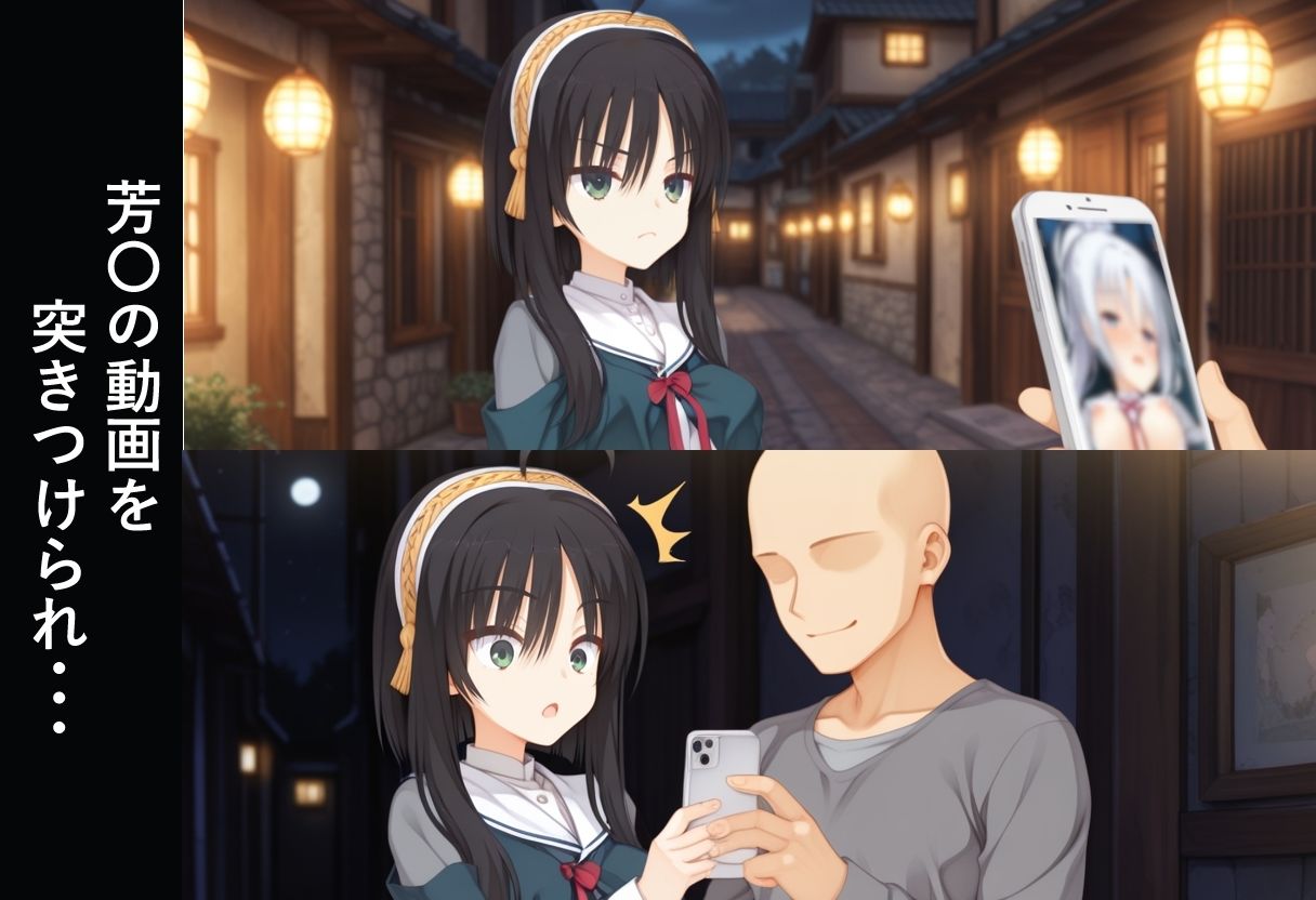 セット【夜道で●われる芳○】＋【脅されて●される茉○】 画像4