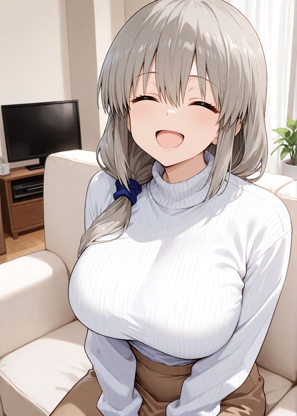 【宇◯月】娘の彼氏とお風呂で遭遇したら…口塞ぎ乳揉みから即ハメ【宇◯ちゃんは遊びたい！】1