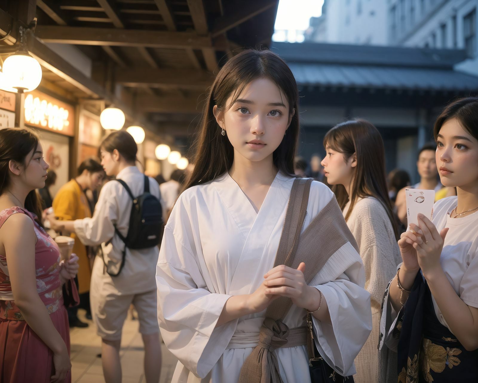 AI美少女写真集 素顔の RUNA - （3） 〜夏祭りに揺れる静かな光〜 サンプル画像 2