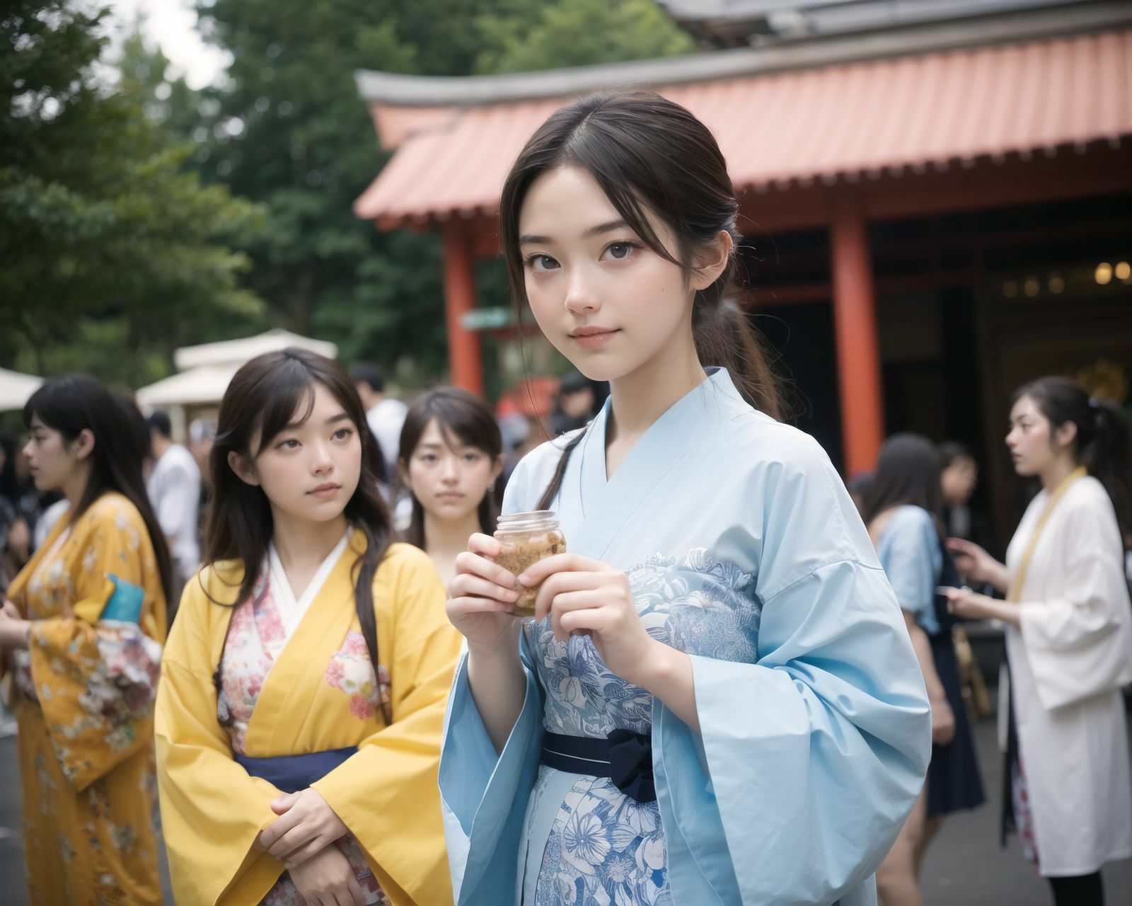 AI美少女写真集 素顔の RUNA - （3） 〜夏祭りに揺れる静かな光〜 サンプル画像 3