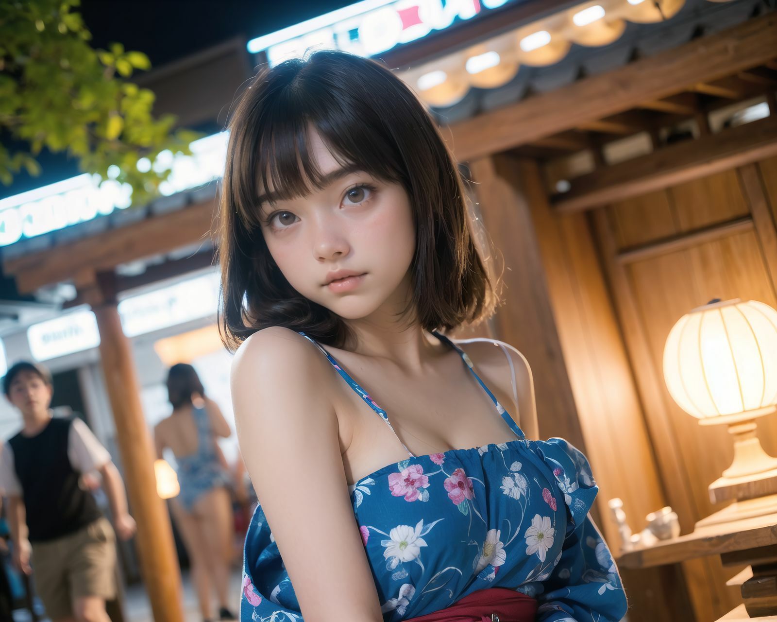 AI美少女写真集 素顔の RUNA - （3） 〜夏祭りに揺れる静かな光〜 サンプル画像 4