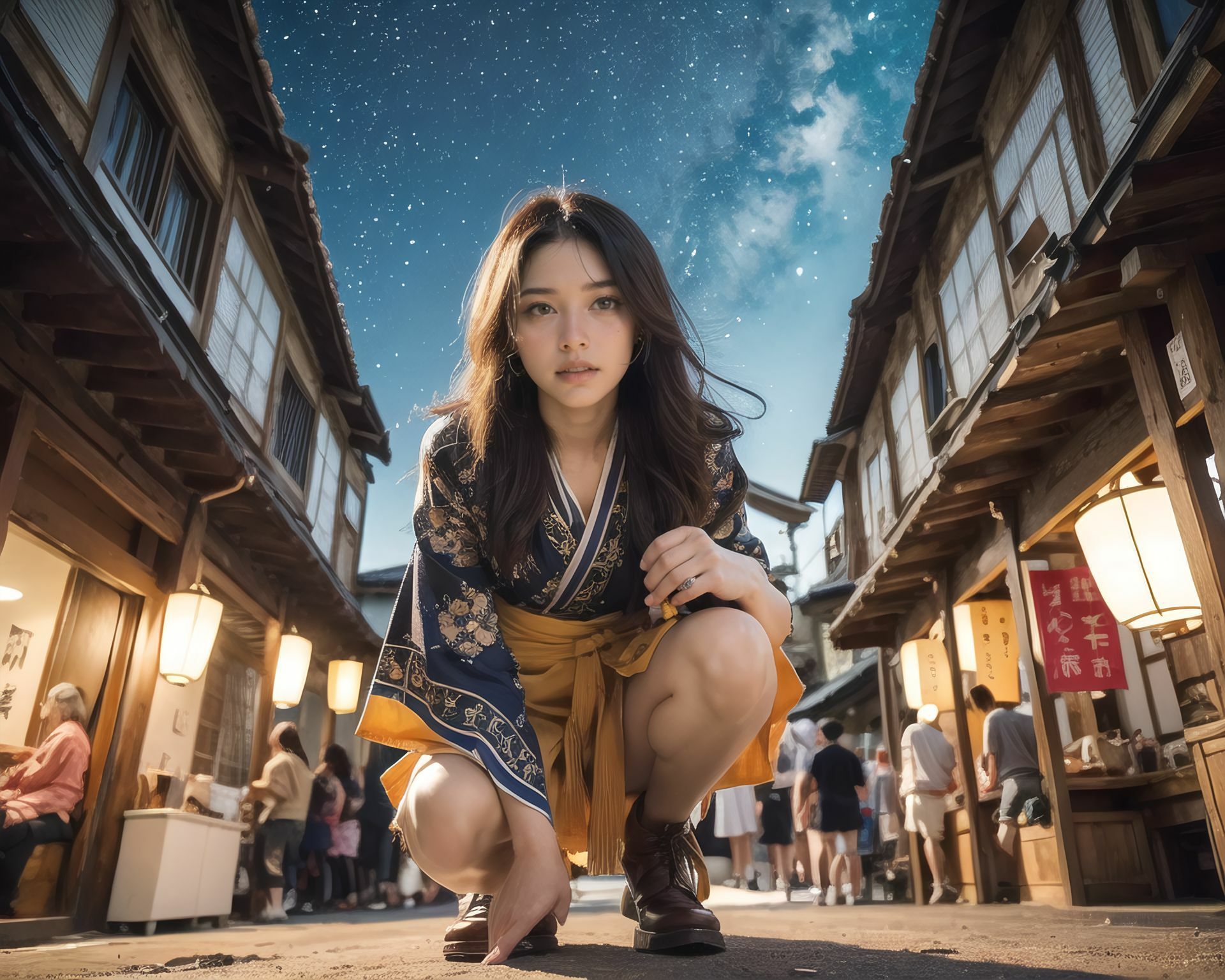 AI美少女写真集 素顔の RUNA - （3） 〜夏祭りに揺れる静かな光〜 サンプル画像 8